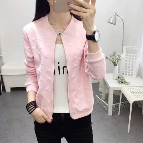 2021 Autumn white black bomber jacket women jacket and womens coat clothes ladies Short jacket cardigan jacket