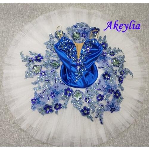 Pre-Professional Ballet Tutus royal blue girls Classical Pancake Tutu Adult ballet stage Costumes Women Ballet Tutu dress