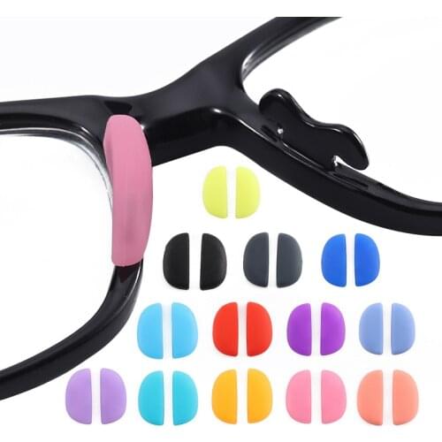 5Pairs/Pack Anti-slip Silicone Nose Pads For Glasses Push On Nose Pads Repair Tool For Eyeglass Sunglasses Eyewear Accessories