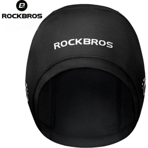 ROCKBROS Summer Cycling Cap High Elasticity Breathable Motocycle Cycling Hat With Glasses Holes Men Women Reflective Bandana