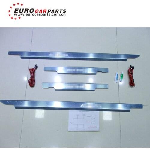 G CLASS w463 sliver door sills with A style LED lights for G63 G65 G500 G350 auto door sills welcome pedal sliver trims for G63