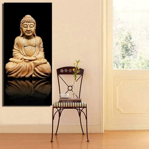1 Piece Canvas Art Modern Printed Buddha Painting Picture Buddha Paintings Wall Canvas For Living Room NO FRAME FA396