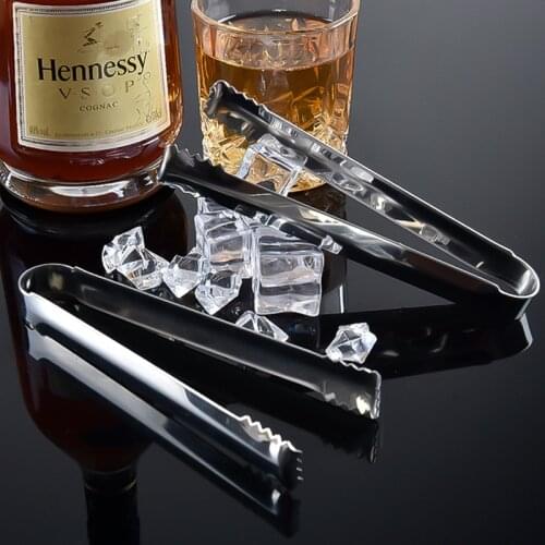 1pc Stainless Steel Heat Resistant Kitchen Tong Small Non-Slip Bread Tong Ice Tongs Kitchen Tools BBQ Tools Bar Accessories