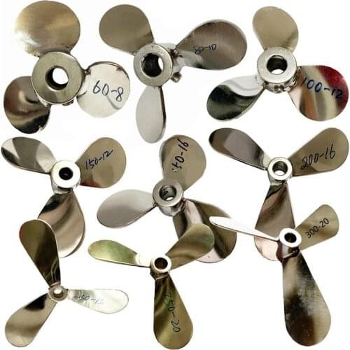4“ 5” 7“ 8" SUS304 propeller stirrer 3 leaf mix machine paddle paint agitator propeller pneumatic Tools parts IBC tank agitating
