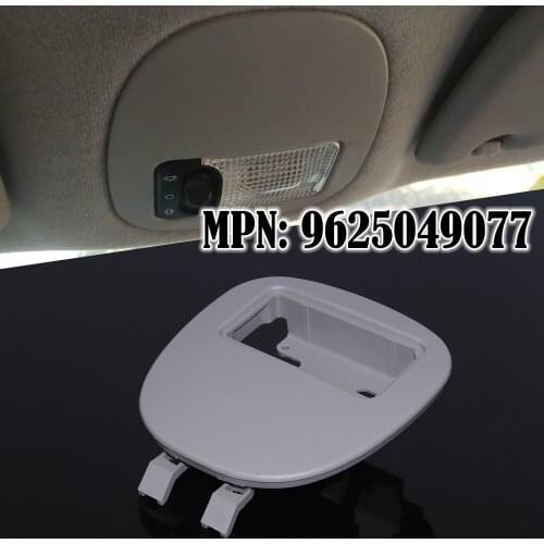 9625049077 Interior Dome Roof Reading Light Lamp Panel Frame Cover Panel Fit for Peugeot 206 207 Citroen C2 Inner Accessories