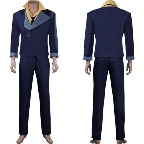 Anime Cowboy Spike Spiegel Cosplay Costume Outfits Halloween Carnival Suit For Adult