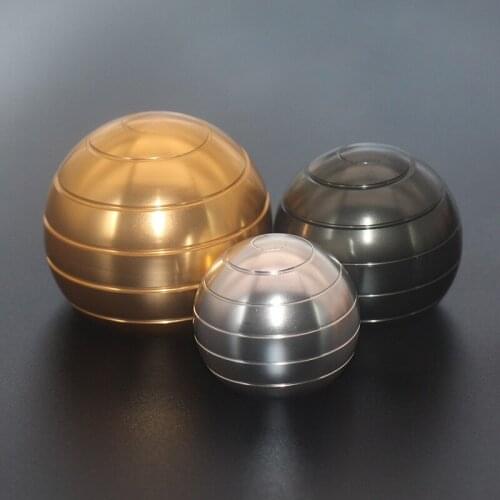 Anti Stress Fingertip Toy Desktop Stress Relief Toy Metal Decompression Hypnosis Rotary Gyro Fidget Toy Kinetic Round Spinner