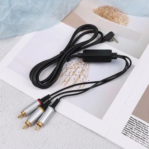 Audio Video AV Cable to RCA Extension Composite Data Cord for Sony PlayStation Portable PSP 2000 3000 Slim To TV Monitor