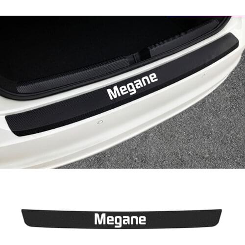 Auto Trunk Trim Decor Accessories Car Rear Bumper Guard Sticker For Renault Megane Scenic Clio Laguna Fluence Koleos Zoe Kadjar