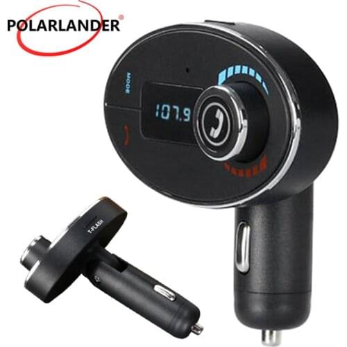 Bluetooth MP3 PlayerHandsfree Car Kit AUX Hands Free FM Transmitter with Dual USB MP3 SD LCD Car Charger Cigarette Lighter
