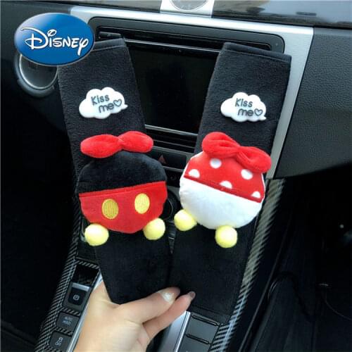 Disney Donald Duck Car Seat Belt Shoulder Cover of Cute Cartoon Plush Protective Cover Car Interior Decoration Supplies