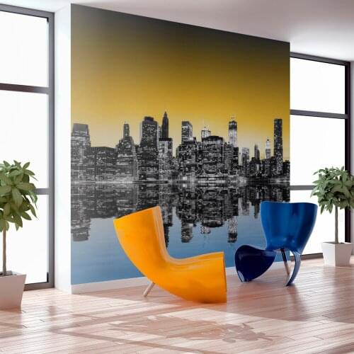 Wall mural-Sunny glow over New York - 450x270 cm
