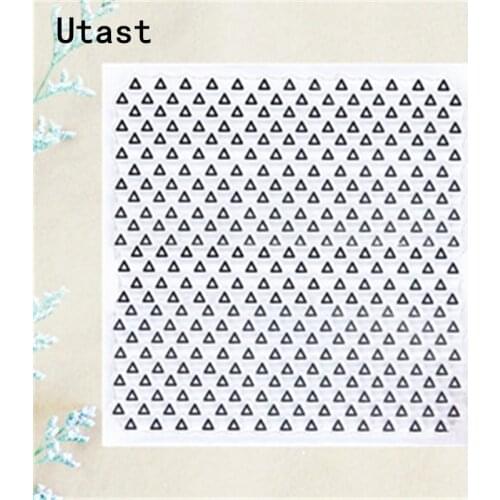 Geometry Background Clear Silicone Stamps /Transparent Rubber Stamp for DIY Scrapbooking /Photo Album Decorative Craft Making