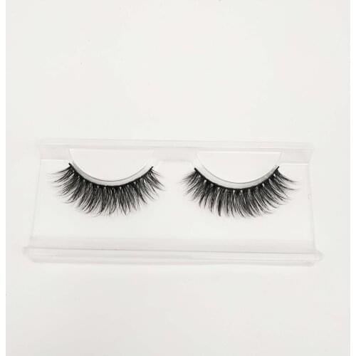 Hexuan Lashes Factory Wispy Natural Faux Mink Lashes Fluffy Wholesale price Fake Eyelashes