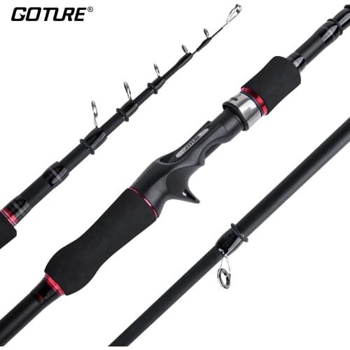 Goture AQUILA Carbon Spinning Casting Rod M Power Ultralight Telescopic Fishing Rod 2.1M, 2.4m , 2.7m , 3.0m For Pike Bass Carp