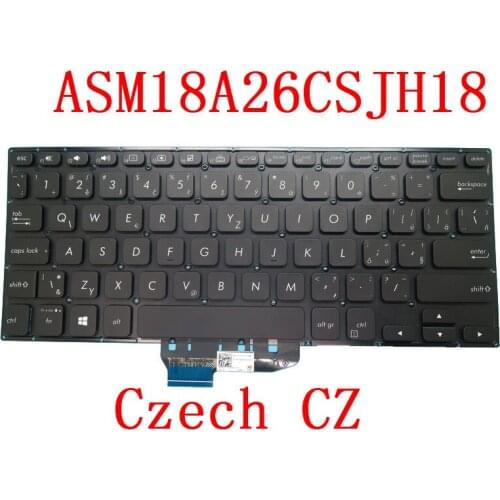 Laptop Keyboard For ASM18A26CSJH18 ASM18A23USJH181 Without Frame Black With Backlit Czech CZ/United States US