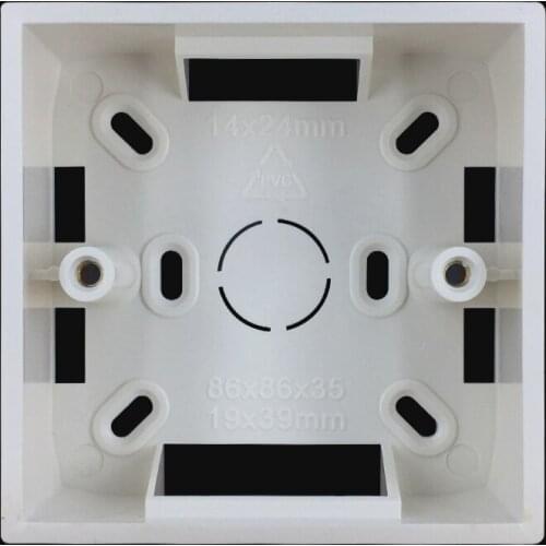 Ming box 86 type bottom box switch socket panel junction box offline box wall mount base