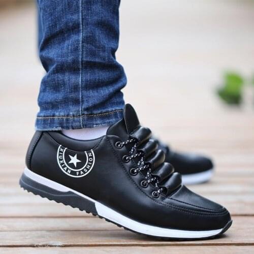 2020 Fashion New Men PU Leather Business Casual Shoes for Man Outdoor Breathable Sneakers Male Loafers Walking Footwear Tenis