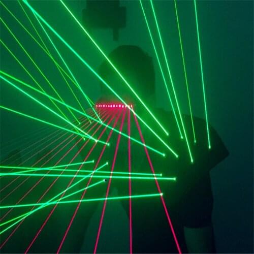 T19-1 DJ ballroom dance laser costumes laser light vest props nightclub wears laser glasses costumes laser clothes vest 1 set