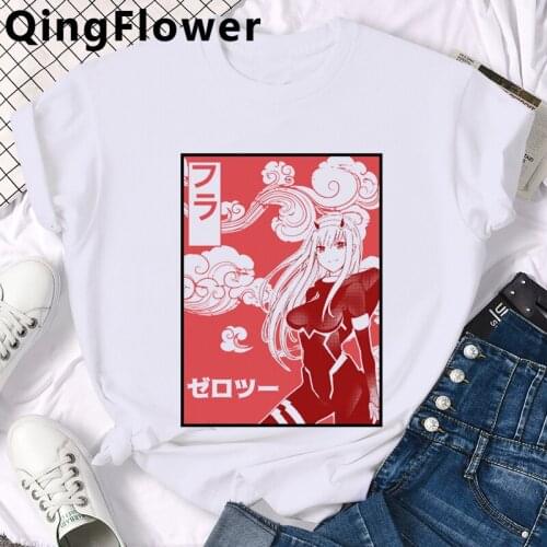 Anime Darling in the Franxx summer top men harajuku white t shirt graphic tees vintage tshirt top tees harajuku ulzzang