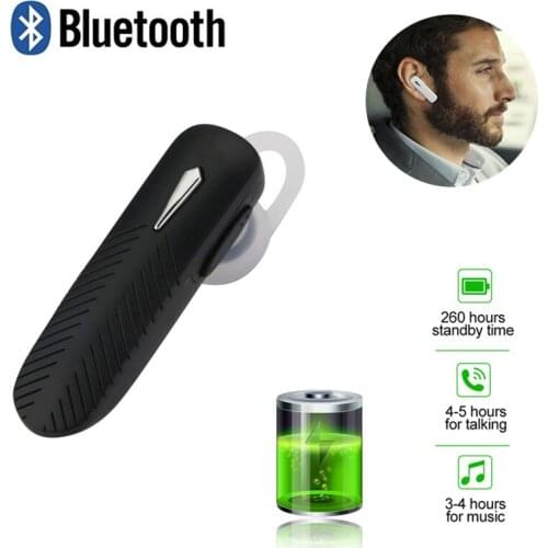 M163 Mini Bluetooth Earphone Handsfree Earloop Wireless Earpiece W/ Mic For Mobile Phones Tablets Stereo Bass Bluetooth Headset