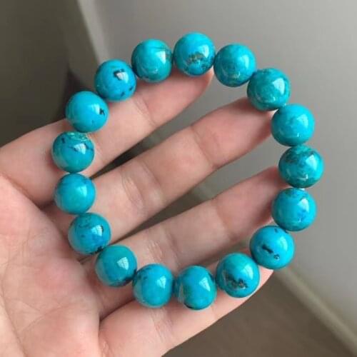 Genuine Natural Malachite Azurite Green Blue Bracelet 12.7mm Round Beads Woman Men Azurite Malachite Bracelet AAAAAA