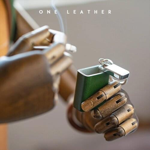 One leather Metal Ashtrays