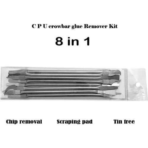 8 in 1 Mobile Phone laptop LCD Chip CPU Separation Glue Removal Crowbar tool