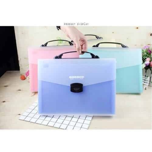 Fresh Color Organ File Folder Cute A4 Durable Kit Quality PVC Barrier Folder With Label Colored Cardboard Chenguang Stationery