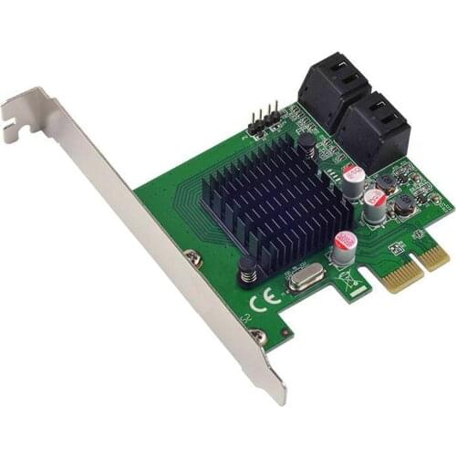 PCIe to 4-Port Internal SATA3.0 6Gb Controller Card 88SE9215 Chipset Marvell
