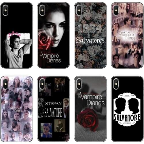 The Vampire Diaries Transparent Phone Case For iPhone 12 11 Pro Max Mini XS Max XR X 8 7 Plus 6 6S Plus 5 5S SE 2020