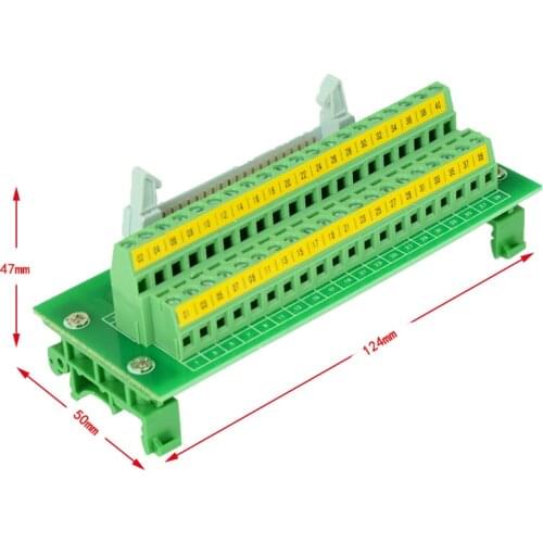Servo IDC40 to terminal block IDC40 breakout board PLC relay adapter DIN Rail Mounting IDC40 Mini Breakout baord