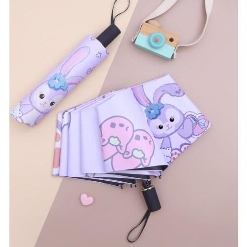 3/5Folding Ultra-lightweight Retractable Mini Automatic Kids Umbrella Students Men and Women Sunshade Umbrella