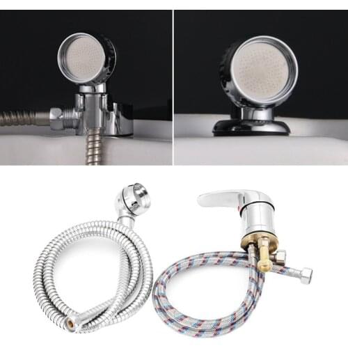 Shampoo Bed Chair Faucet Shower Head with Hose Salon Hairdresser Bath Bowl Sink Basin Stainless Steel Sprayer Tap Mixing Valves