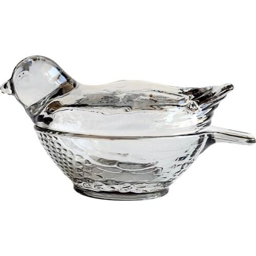 Bird glass jewelry box earrings necklace ring exquisite home storage box Mini Nordic