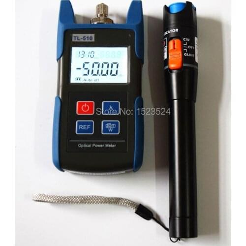 TL510C -50~+26dB Handheld Optical Power Meter FC SC Connector with TL532 Visual Fault Locator Cable Tester 10mw