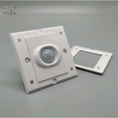 TTLIFE Infrared PIR Motion Sensor Switch PVC Recessed Wall Lamp Bulb Switch On/Off and PIR Switch Light Bulb Switch Assortment