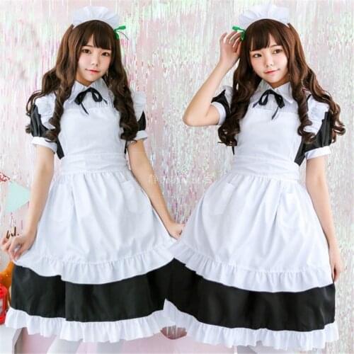 Lovelive Wonder Zone Cosplay Costume French Maid Gothic Lolita Dress for Girls Woman Waitress Maid Party Stage Costumes S-XXL