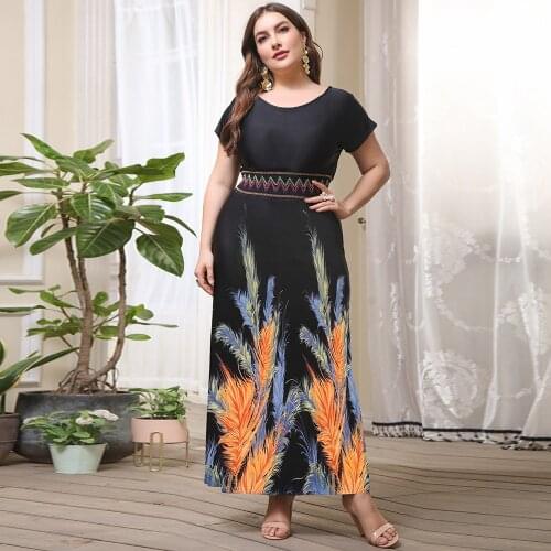Summer Plus Size Abaya Dubai Turkey Muslim Boho Dress Kaftan Islam Long Maxi Dresses For Women Vestidos Robe Longue Femme Caftan