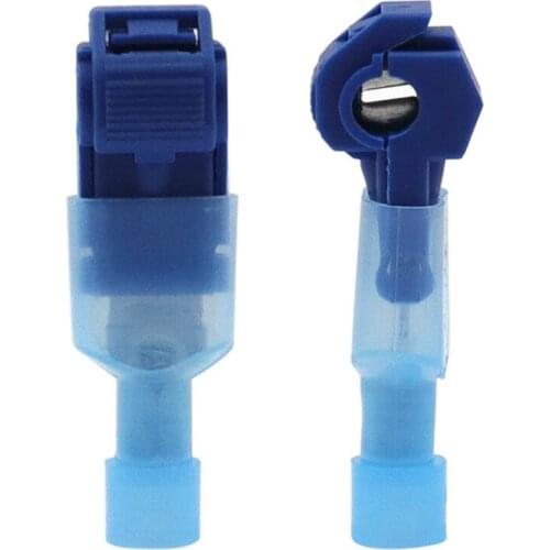 1Pc T-type Quick Wire Terminal Fast Cable Connector Clip Wire Crimp Breakage-free Wire Connector Card Clip Electric