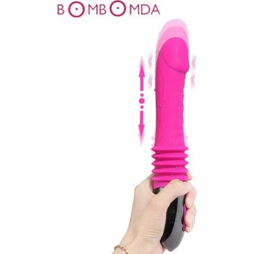 10 Modes G Spot Telescopic Vibrators for women usb Vibration Silicone Sex Toys For Female Masturbation Clitoris Stimulator