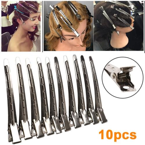10Pcs Professional Ladies Salon Fixed hair No Bend hair Pin Curl Hairclip Makeup No Crease Hair Clip Hairdressing Styling Tool