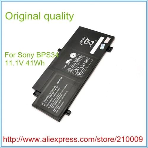 11.1V 41Wh original new laptop battery bps34 for VGP-BPS34 VGP-BPL34