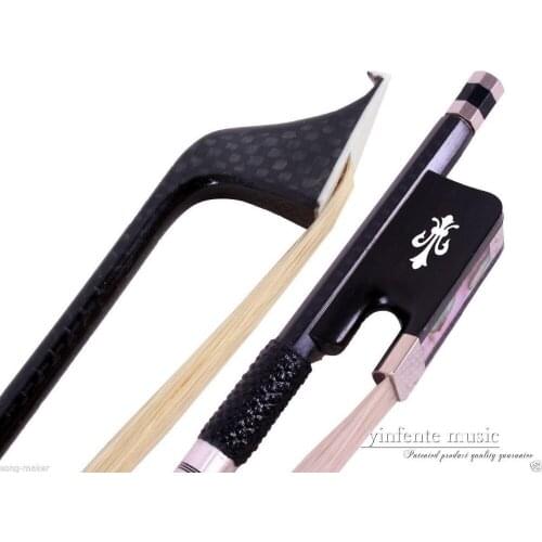 4/4 Cello Bow Carbon fiber Round Stick Ebony High Quality 1pcs #DT-055