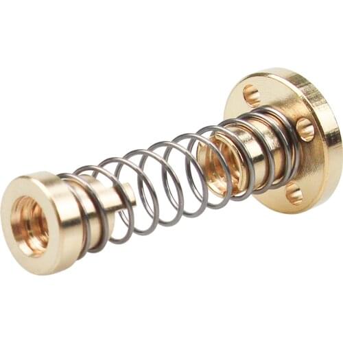 5Sets 3D Printer Parts 8mm TR8 - 8mm 4mm 2mm Lead Screw Trapezoidal ACME w/ Anti-Backlash Anti Backlash Nut (Not include screw)