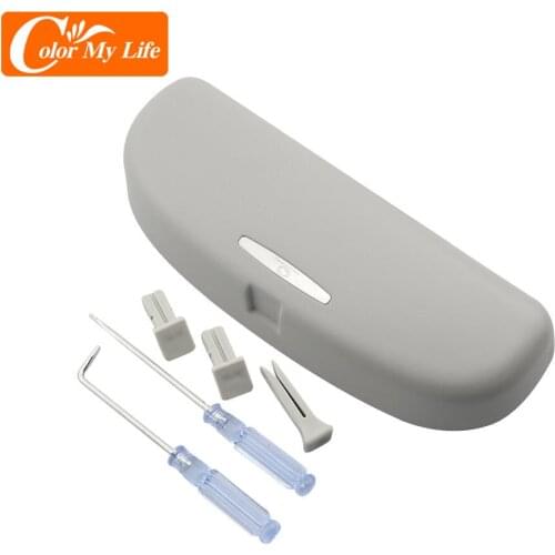 Color My Life Car SunGlasses Holder Case Glasses Storage Box for Volkswagen VW Golf 7 7.5 2015 2016 2017 2018 2019 Accessories