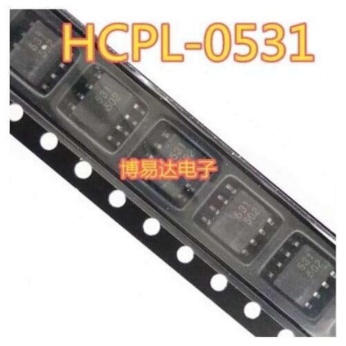 Free Shipping 50pcs HCPL-0531 SOP-8 HCPL-531-000E -500E