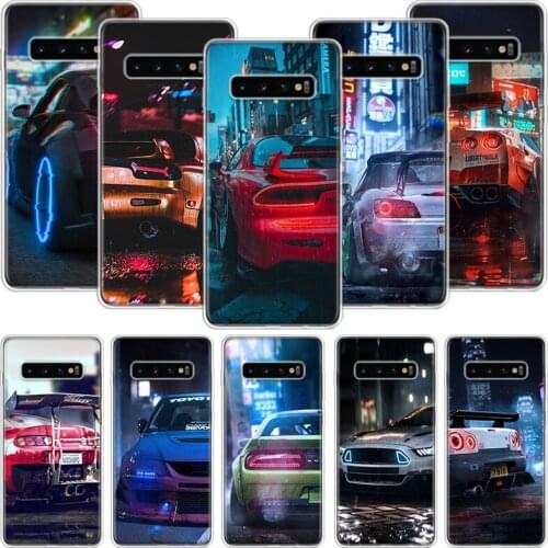 Sport Car Drift JDM Japan Phone Case For Samsung Galaxy S10 S20 S21 S9 S8 S7 Note 10 20 9 8 FE J4 J6 Ultra Plus Lite Pro + Edge