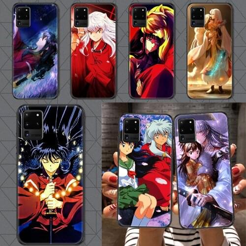Anime Inuyasha Phone case For Samsung Galaxy Note 4 8 9 10 20 S8 S9 S10 S10E S20 Plus UITRA Ultra black trend cell cover
