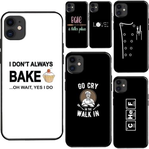 Baking Cook Chef TPU Case For iPhone 12 mini 11 Pro Max XR X XS Max 5S 6 6S 7 8 Plus SE 2020 Cover